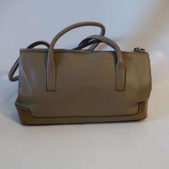 Authentic Womens Prada Enamel Brown Leather Designer Satchel Shoulder Ha… - Picture 3 of 16